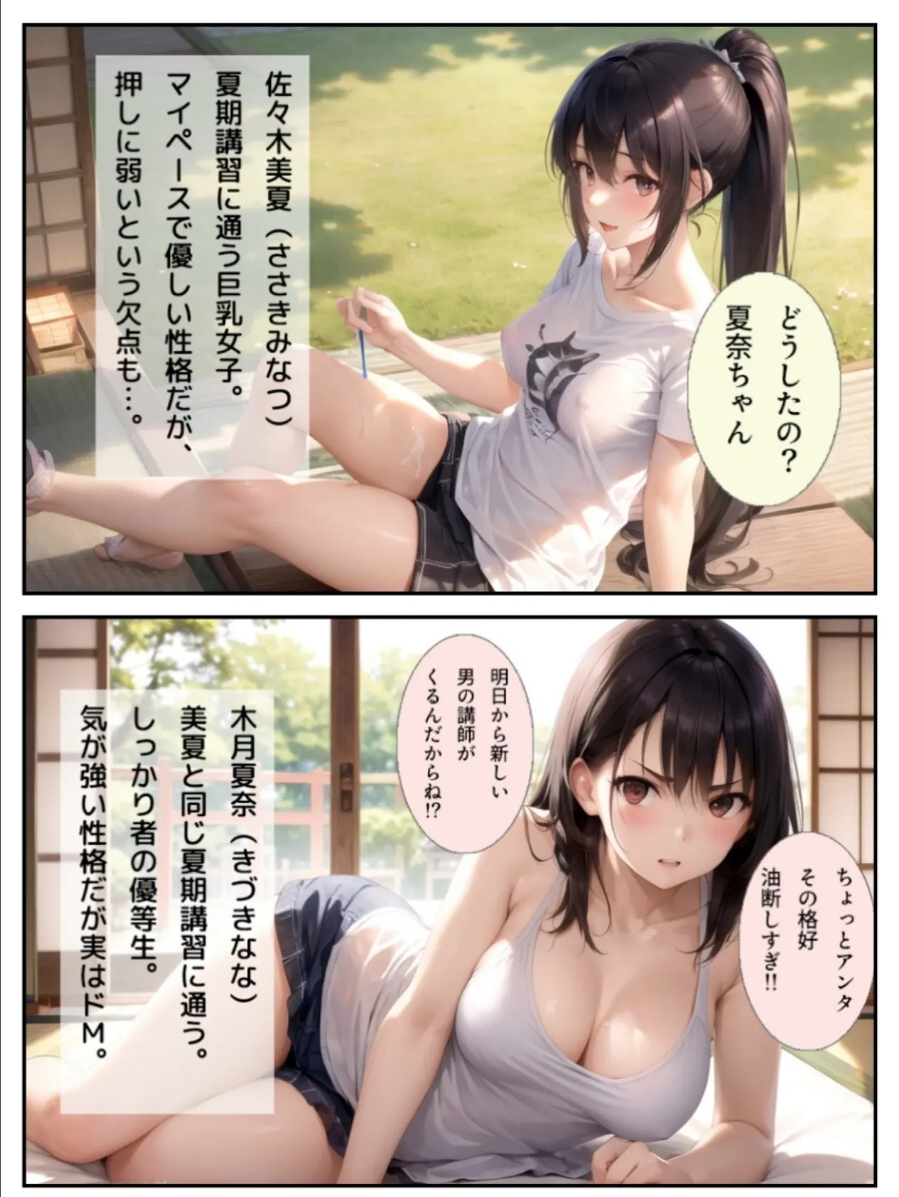 ふたつの夏 〜君と僕の30日〜 <合冊版> 制服&巫女スタイルおまけイラスト付き【フルカラー】 7ページ