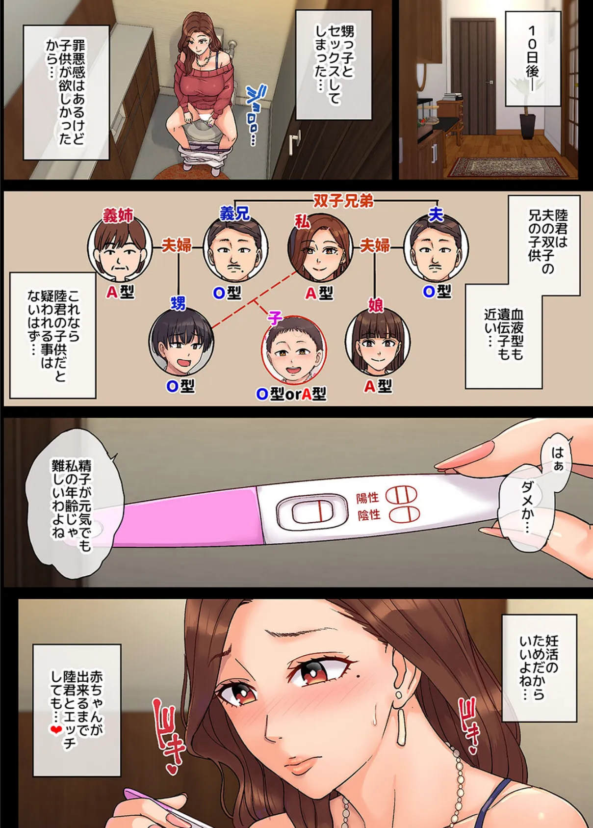 叔母の妊娠。僕が精子提供者になった訳(2) 6ページ