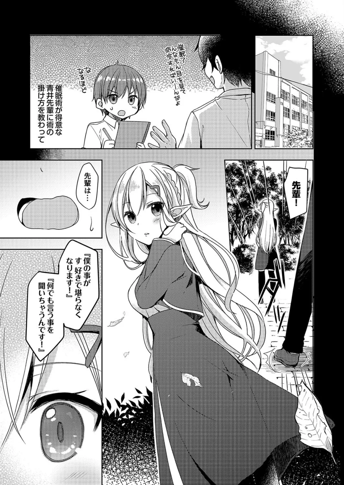 憧れのエルフ先輩にえっちな催●術かけてみた。(1) 5ページ