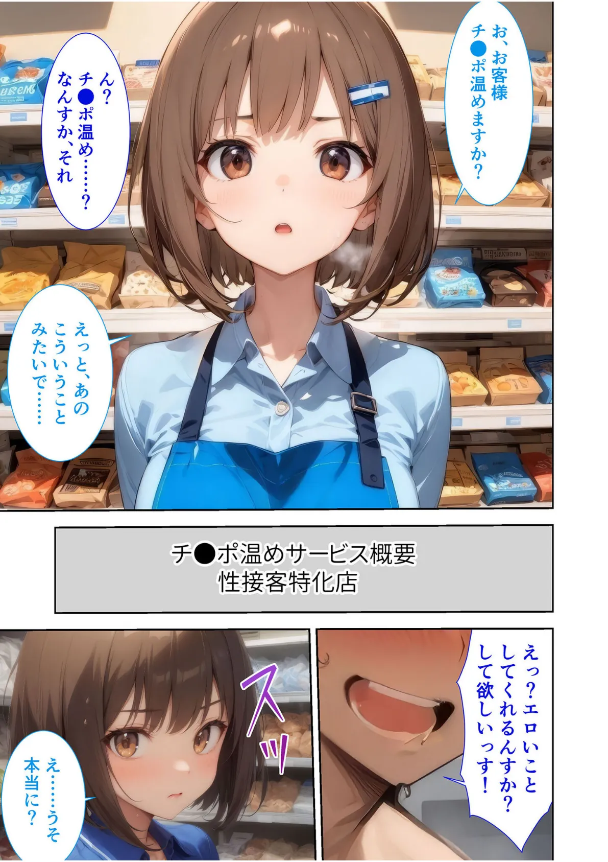 当店限定!セックス¥0サービス 〜めちゃかわ店員さん達との好き放題えっち〜 モザイク版 8ページ