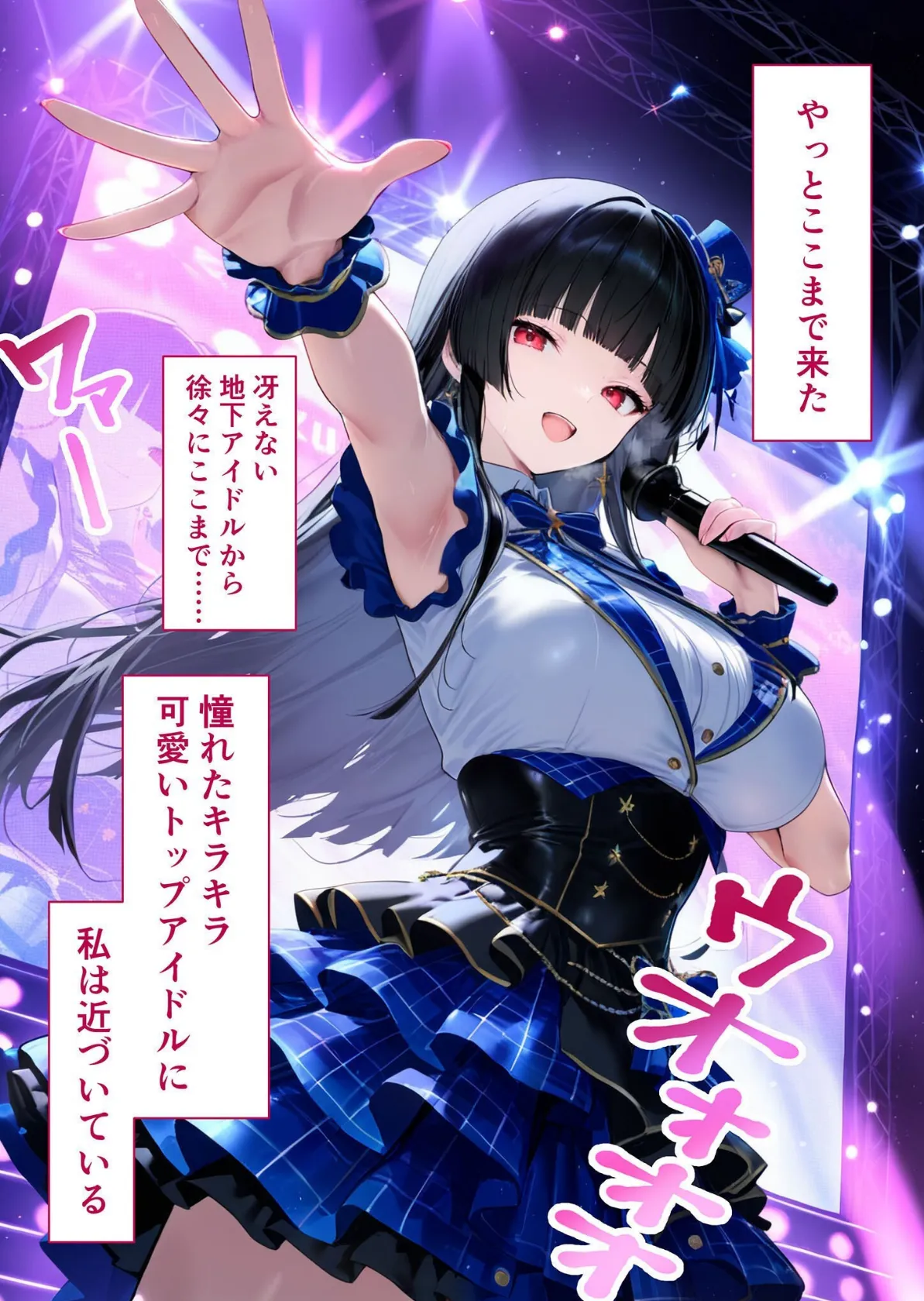 新人アイドルのエロ我慢 〜トップアイドルになる為の枕チャレンジ!〜 モザイク版 4ページ