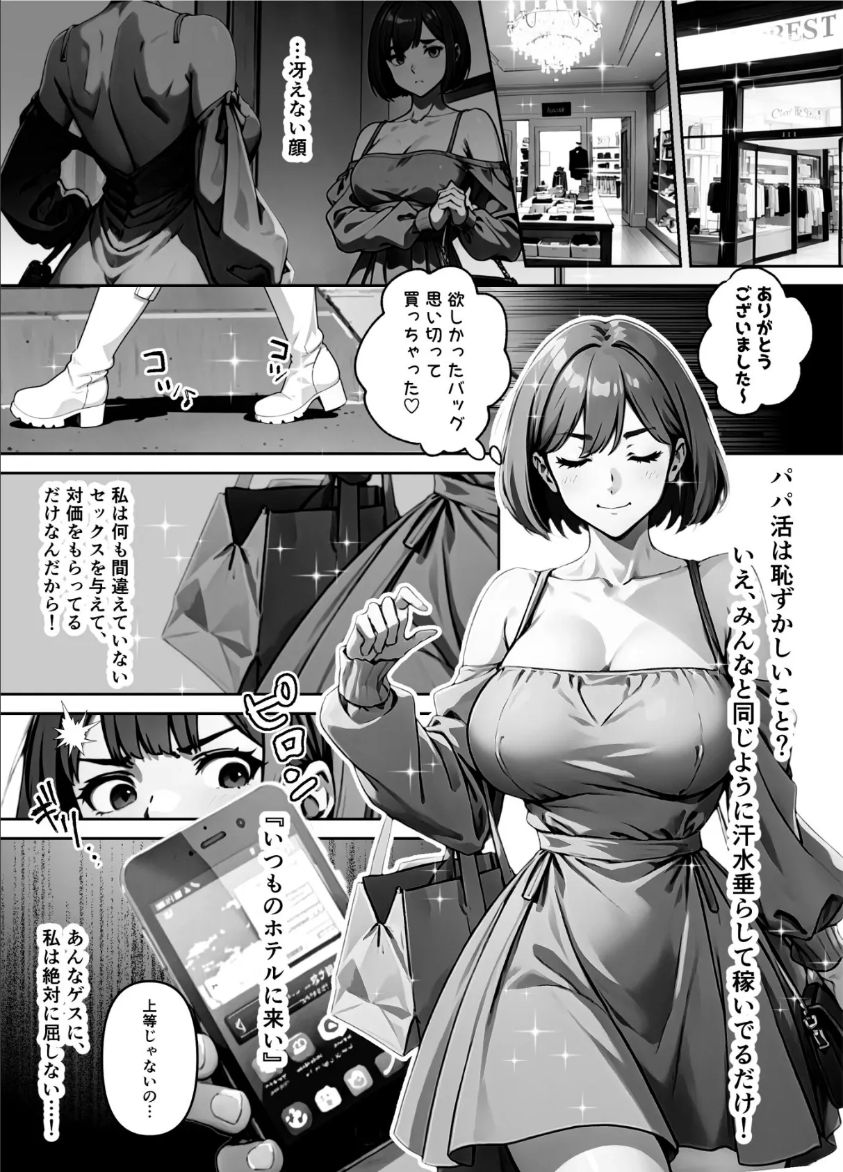 【朗報】俺の凶悪ブツで高慢なP活女さん堕としてみたw【FANZA限定特典付き】 9ページ