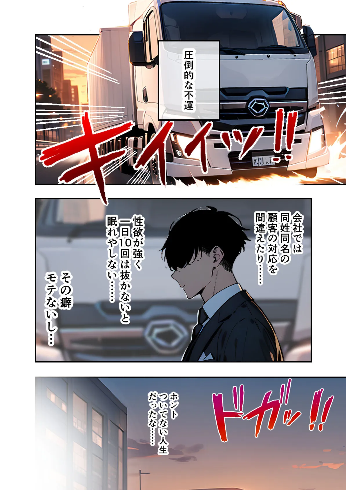 転生リーマンは女だけの異世界で性剣ハーレムを築き上げる 第1章 〜これはあくまで魔力補給だからねっ！〜 モザイク版 4ページ