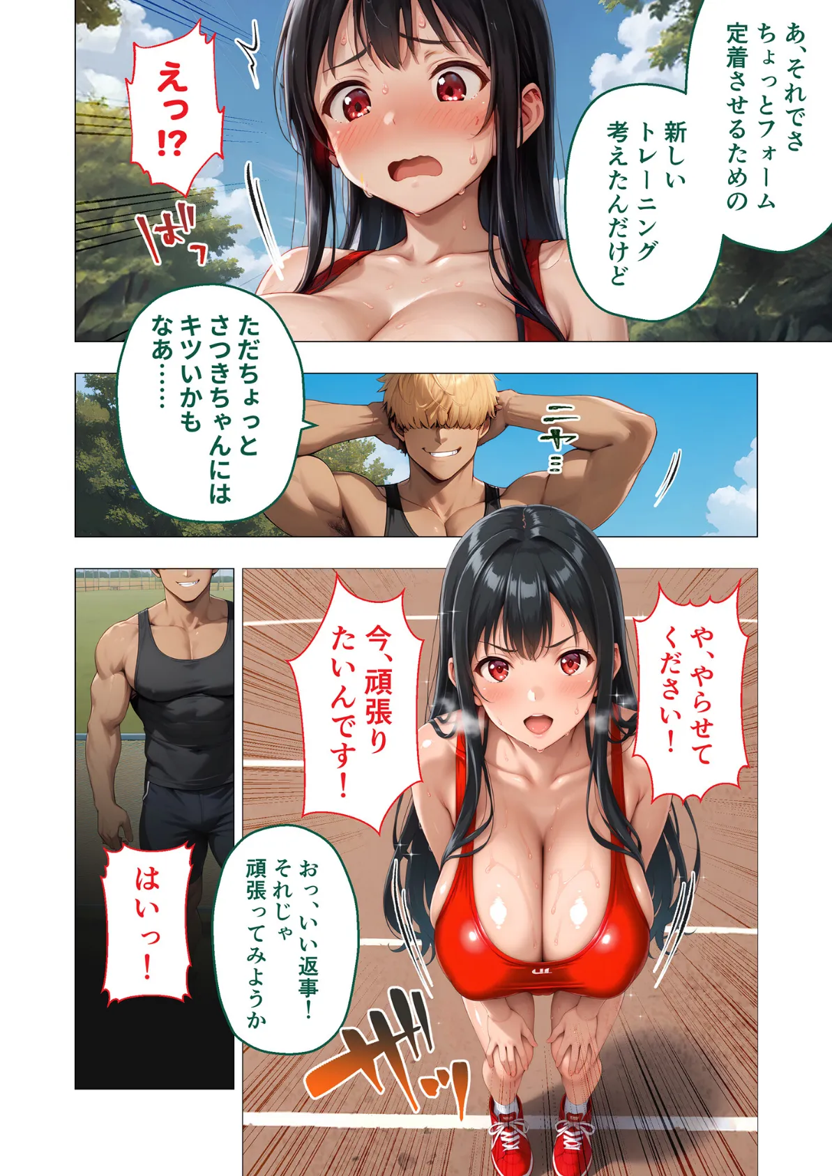 陸上一筋だった先輩がコーチ専用のメスになるまで モザイク版 12ページ