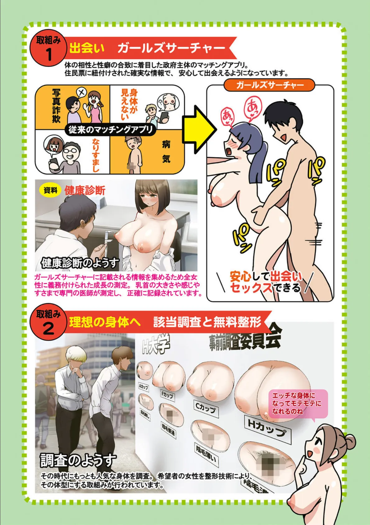 エッチな身体かお調べください!〜新・少子化対策計画〜【電子版特典付き】 4ページ