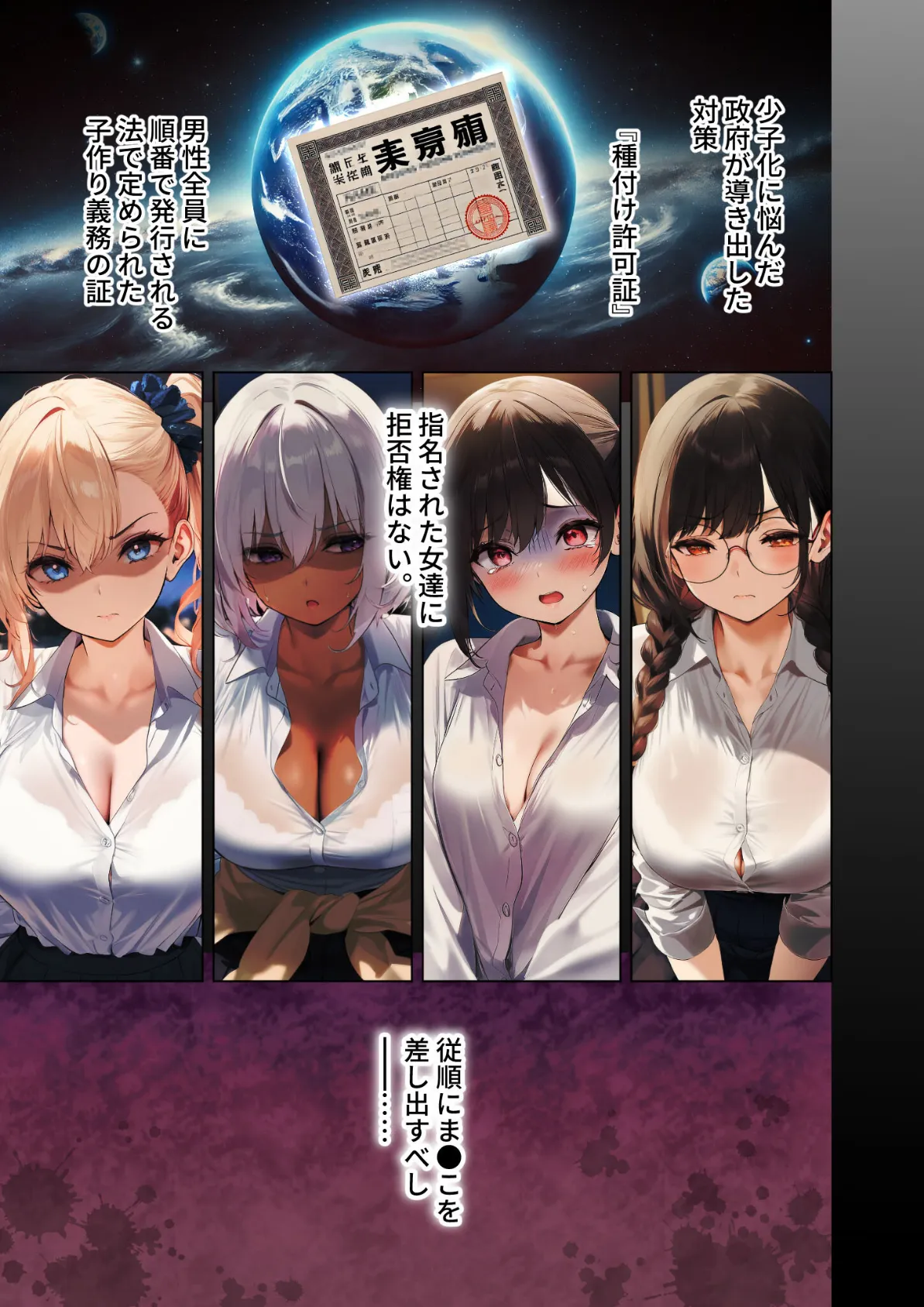 拒否権なし！絶対種付け制度 さんにんめ 〜ご奉仕ペットくるみちゃん〜 モザイク版 3ページ