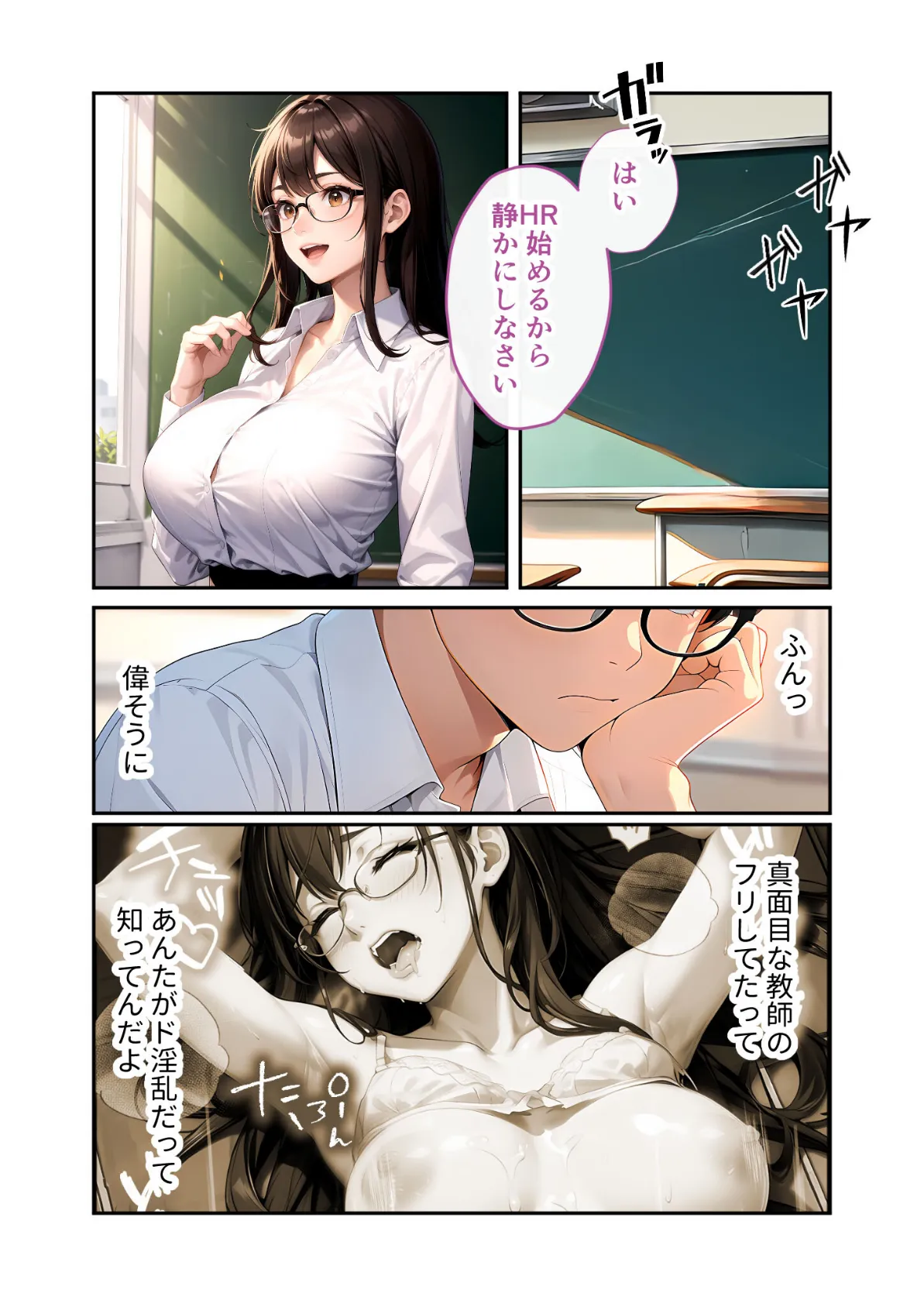 陰キャの僕、透視の力を手に入れる。第七話 〜ふわエロ転入生の不埒な誘惑〜 モザイク版 3ページ