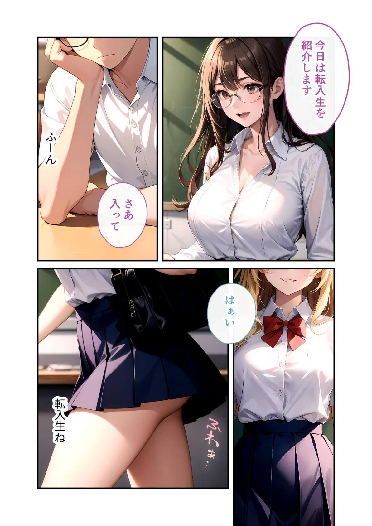 陰キャの僕、透視の力を手に入れる。第七話 〜ふわエロ転入生の不埒な誘惑〜 モザイク版 4ページ