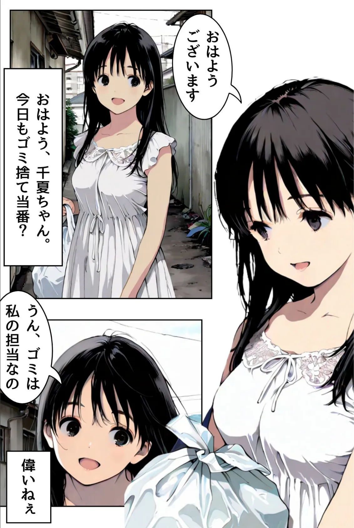 千夏ちゃんそのエッチなバイトはマズイって〜隣の家のお嬢さんがおっぱぶで働いてた件〜 4ページ