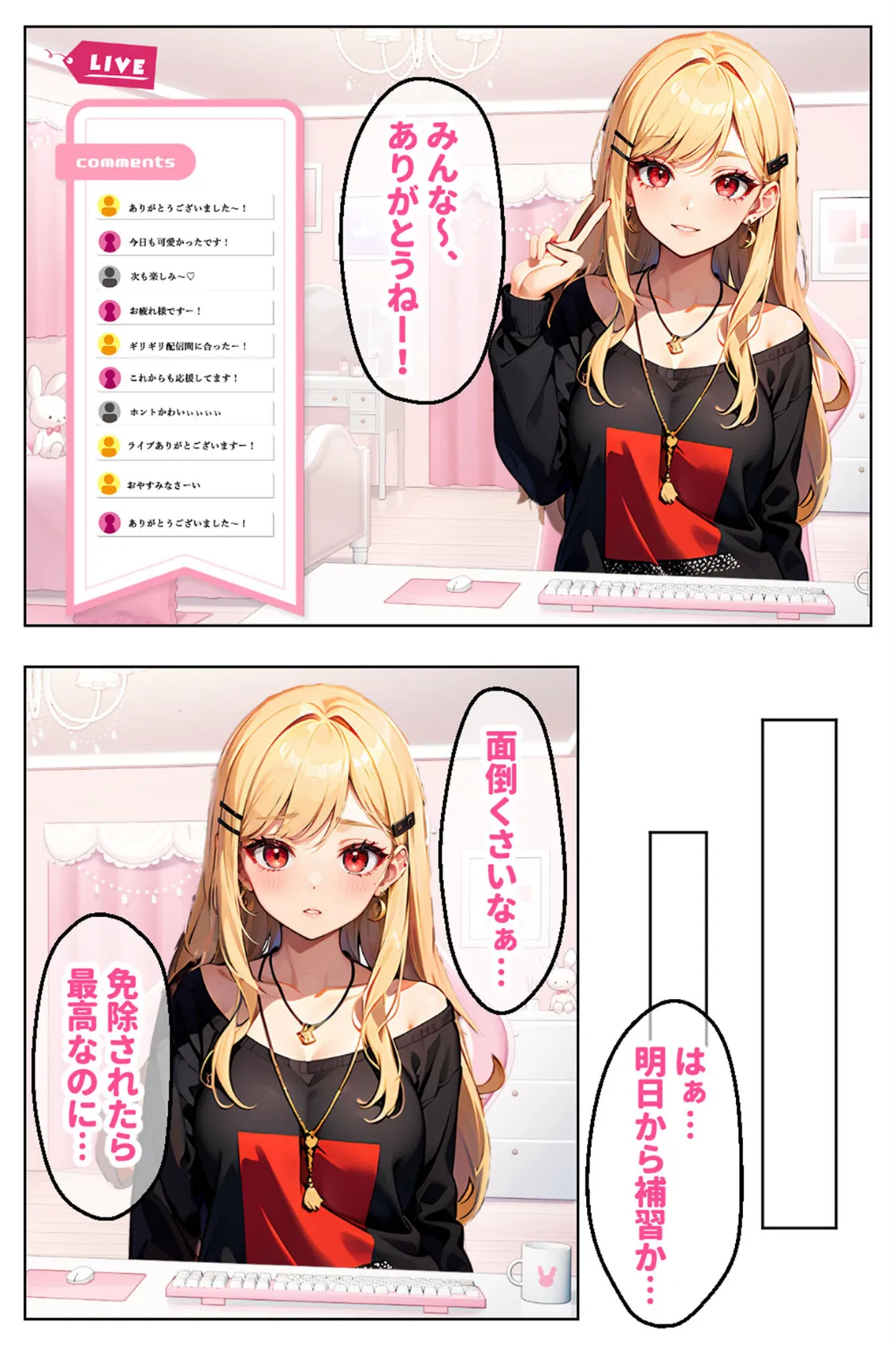 見た目ギャル、中身清楚が堕ちるまで 1処女喪失編 モザイク版 3ページ