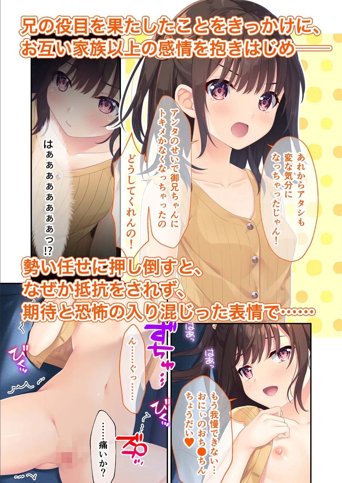 ガマンができない童貞アニキとスナオになれない反抗妹 〜全部見せちゃえ！ Hな義妹よくばりパック〜 モザイク版【FANZAブックス限定版】 10ページ