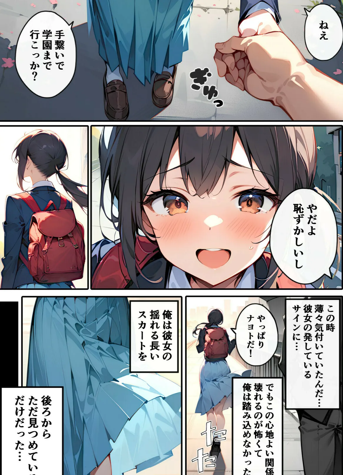 幼なじみの長いスカートが日に日に短くなってしまう話 6ページ