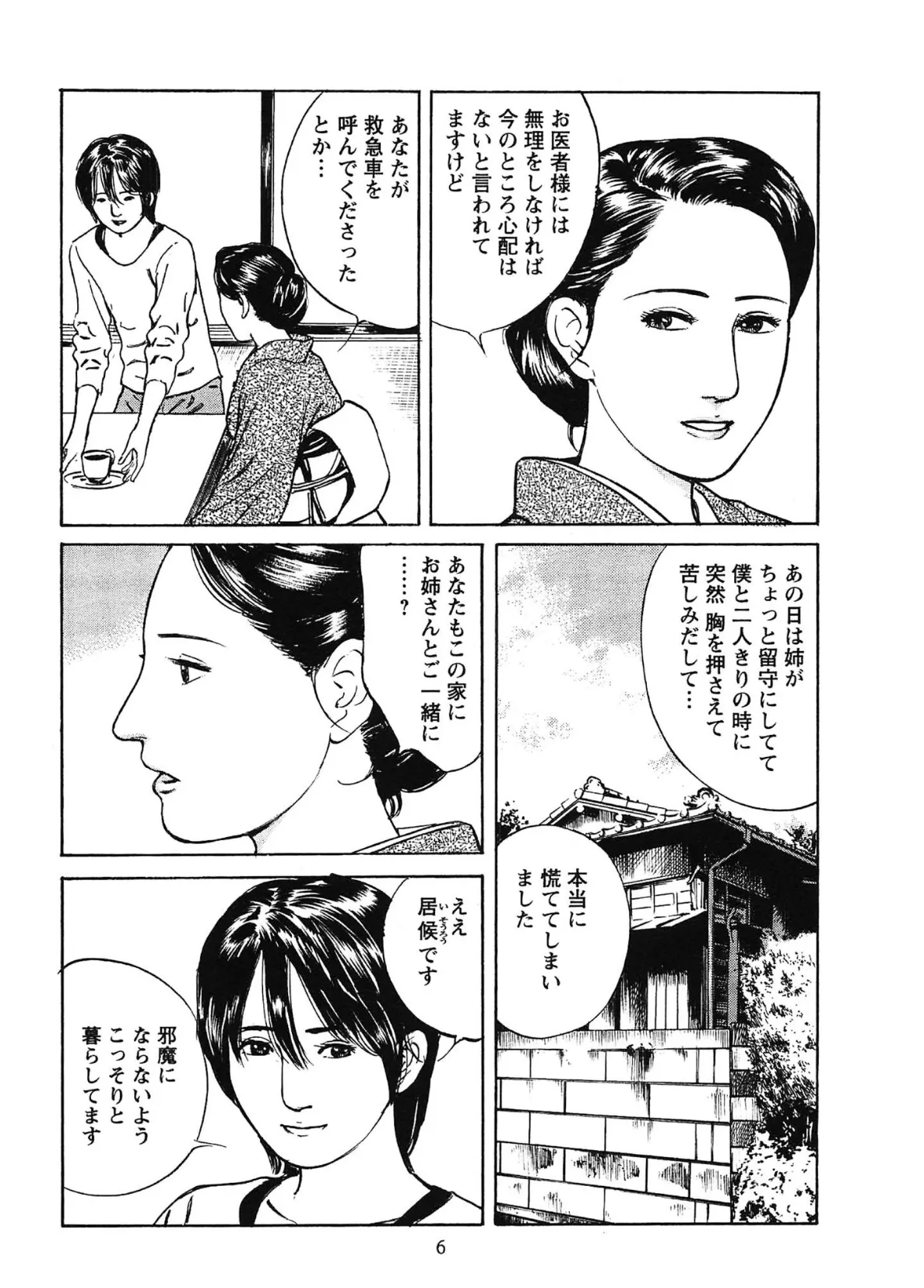 桃艶花景色 赤いハイヒール<描き下ろし原画入り特別版>・鶴永いくお官能コレクション10 6ページ