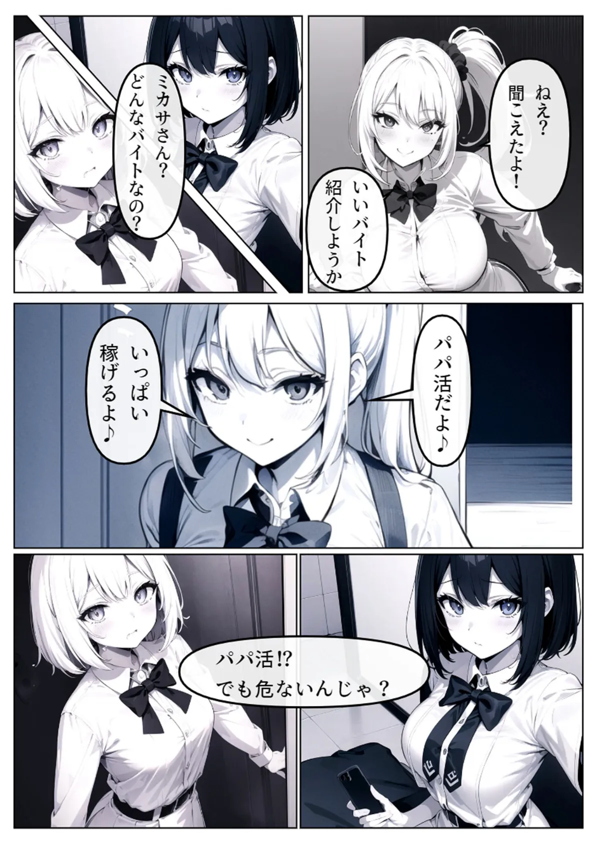 パパ活へのキケンすぎる誘い 清楚彼女が堕ちていく モザイク版 5ページ