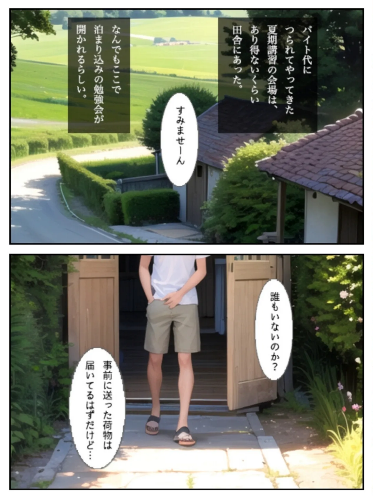 ふたつの夏 〜君と僕の30日〜 <合冊版> 制服&巫女スタイルおまけイラスト付き【フルカラー】 10ページ