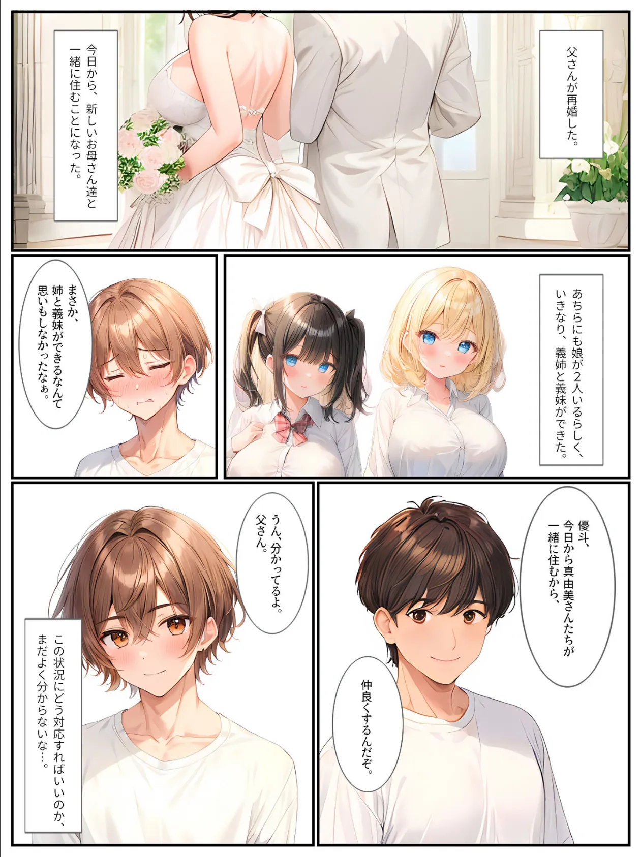 巨乳姉妹と家族になったら毎日セックスしています モザイク版 5ページ